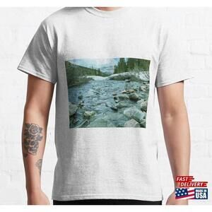 River And Snow Capped Mountains In Breckenridge Tshirt